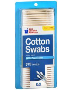 GNP Q-TIP COTTON SWAB 375/PKG