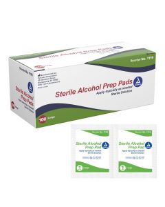 PREP PAD ALCOHOL LARGE STERILE 100/BX