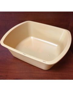 WASH BASIN 7qt RECTANGULAR GOLD 6x10x13