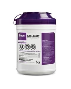 SANI-CLOTH SUPER 6x6-3/4in 160/TUB PURPL