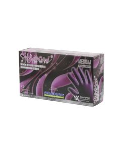 GLOVE NITRILE BLACK MEDIUM 100/BX SHADOW