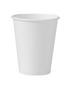 CUPS PAPER 8oz HOT/COLD 1000/CS WH