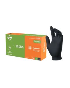 GLOVE NITRILE BLACK LG 100/BX biodegrade