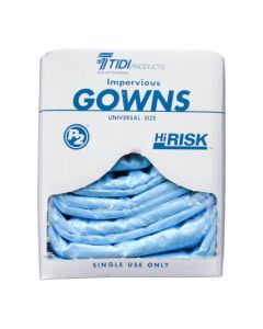 GOWN ISOLATION FLUID RESIST P2 BLUE15/bx