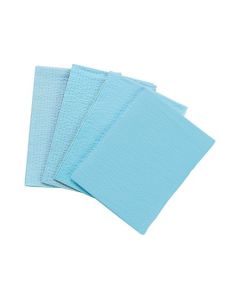 PRO TOWEL 3-PLY T/P BLUE 13X18 500/CS